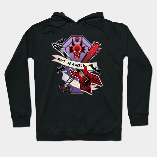 Don't be a hero Steddie Hoodie by swinku